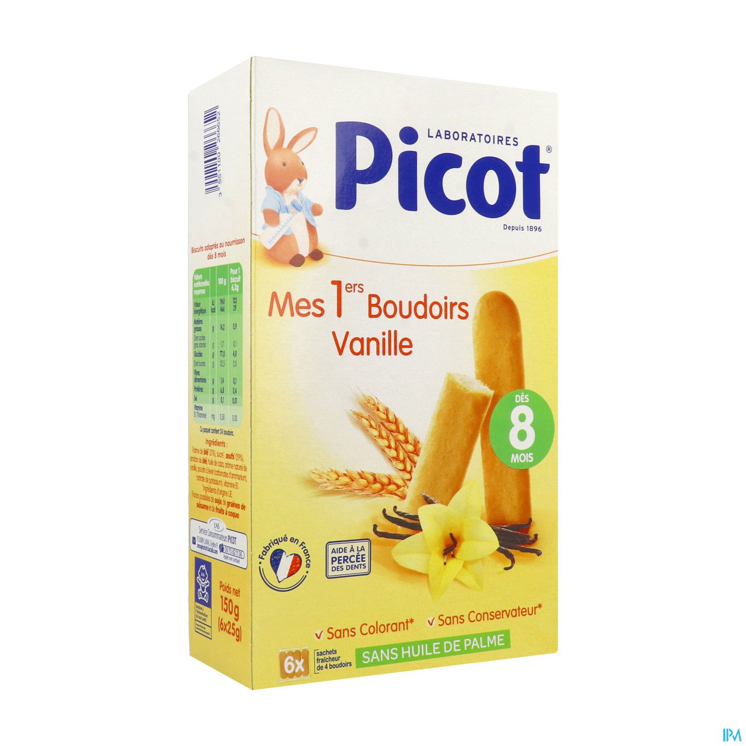 PICOT 1ER BOUDOIR VANILLE 24