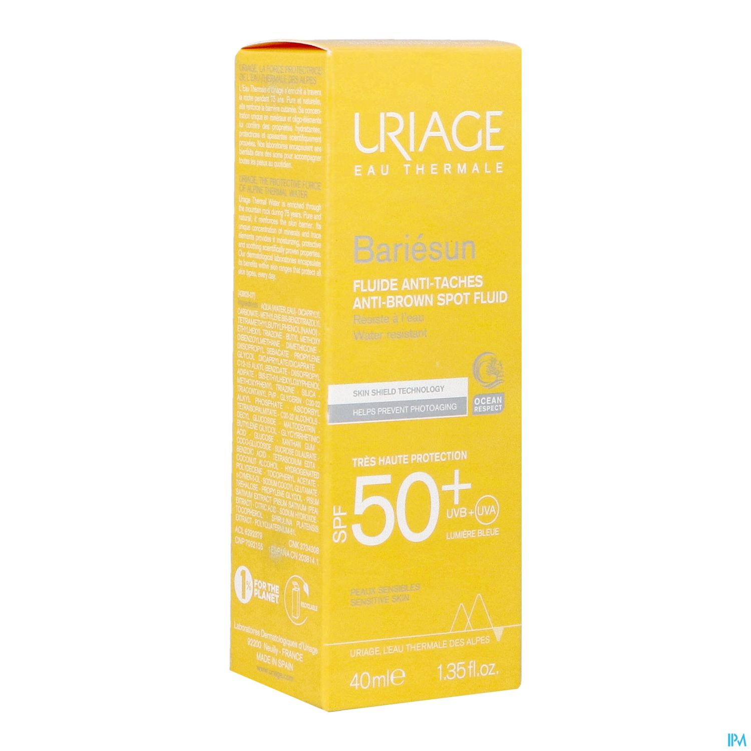URIAGE BARIESUN FLUIDE A/TACH 40ML