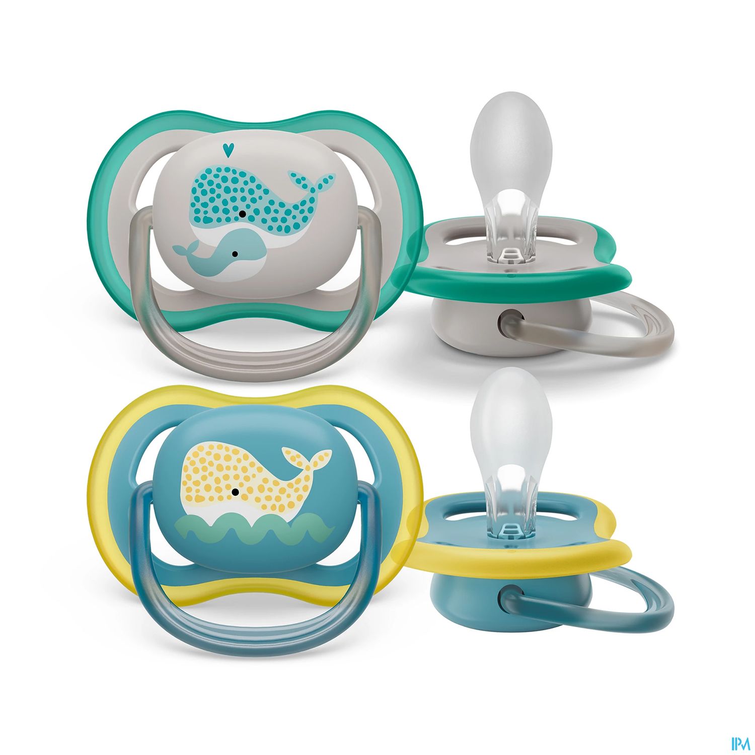 Avent Sucette Ultra Air Baleine +18mois Scf349/24 X2