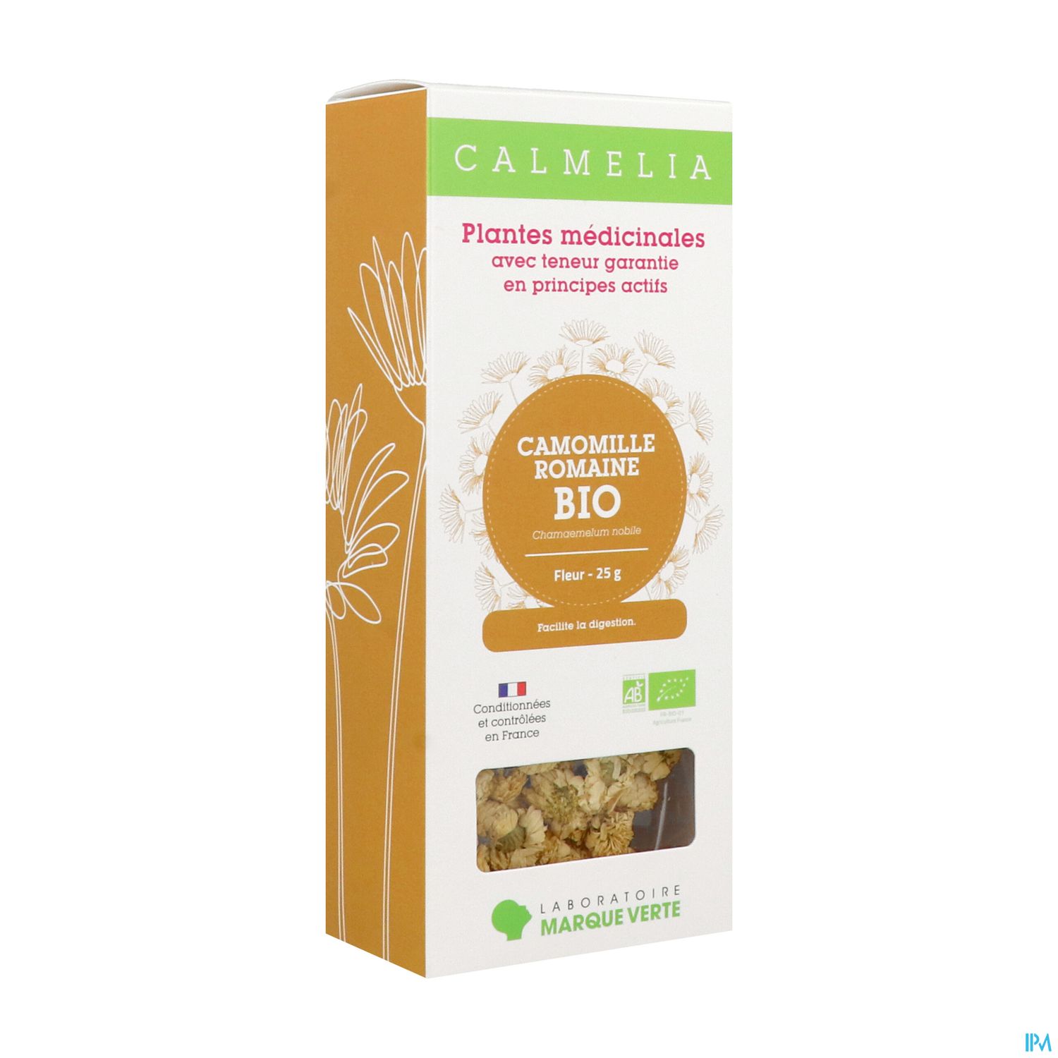 Marque Verte Calmelia Bio Camomille Romaine Vrac 25g