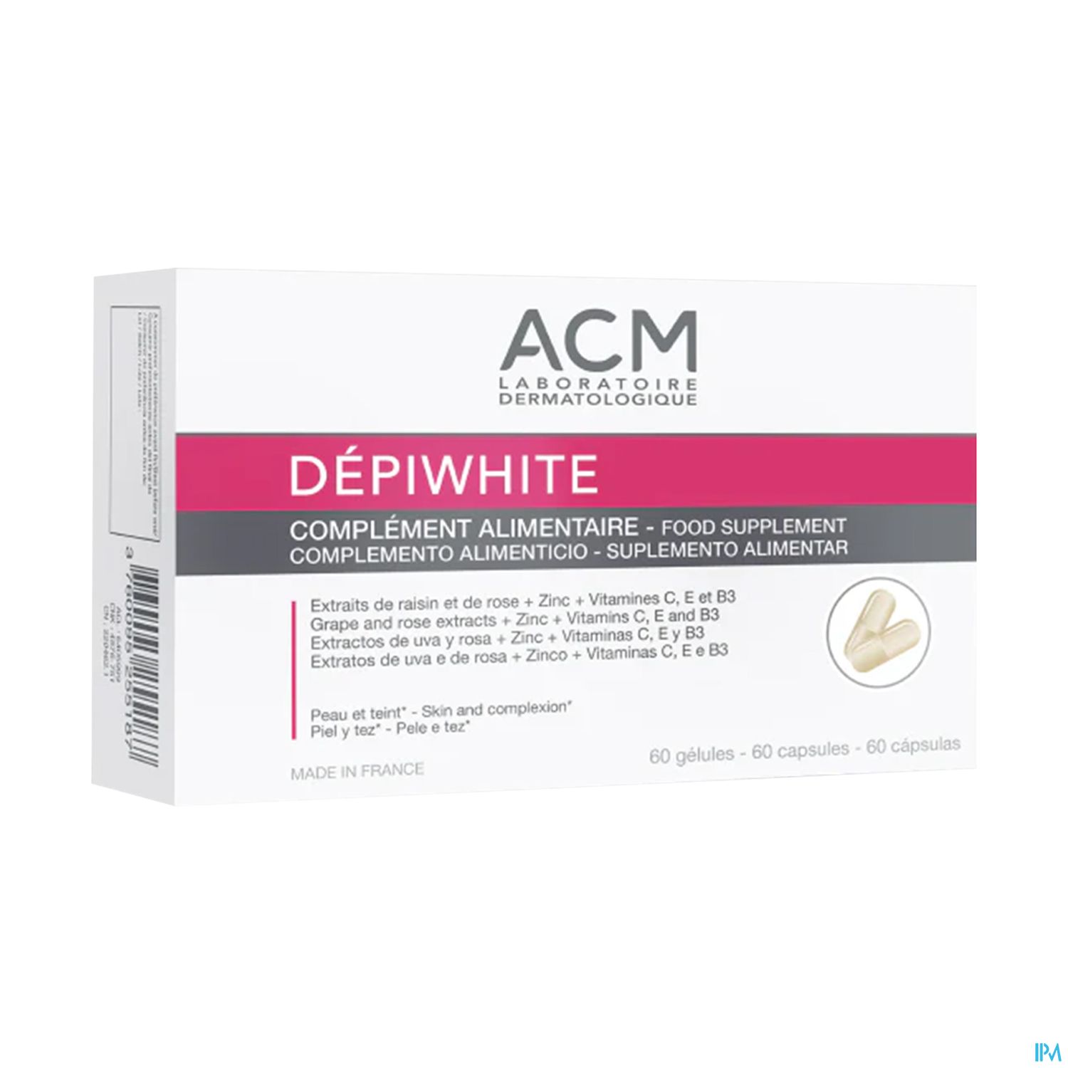Acm Depiwhite Complement Alimentaire Gelule 60