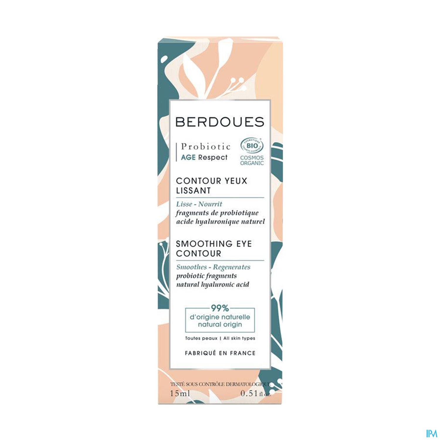 Berdoues Probiotic Creme Contour Des Yeux Lissant Bio 15ml