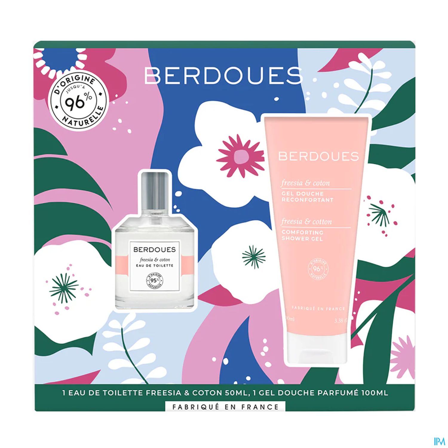 Berdoues 1902 Eau De Toilette Freesia Coton 50ml + Gel Douche 100ml
