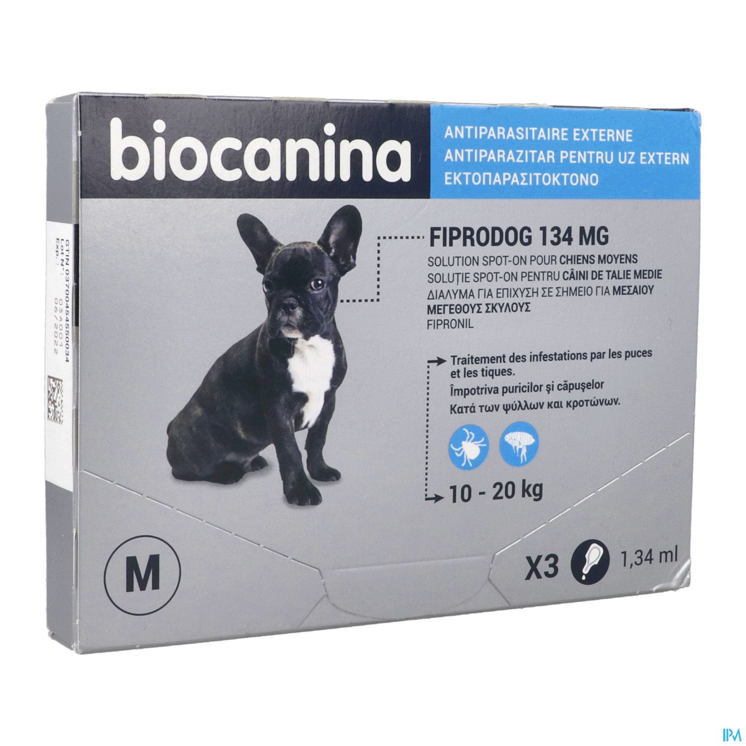 Fiprodog 134mg Spot On Chien Moyen X3