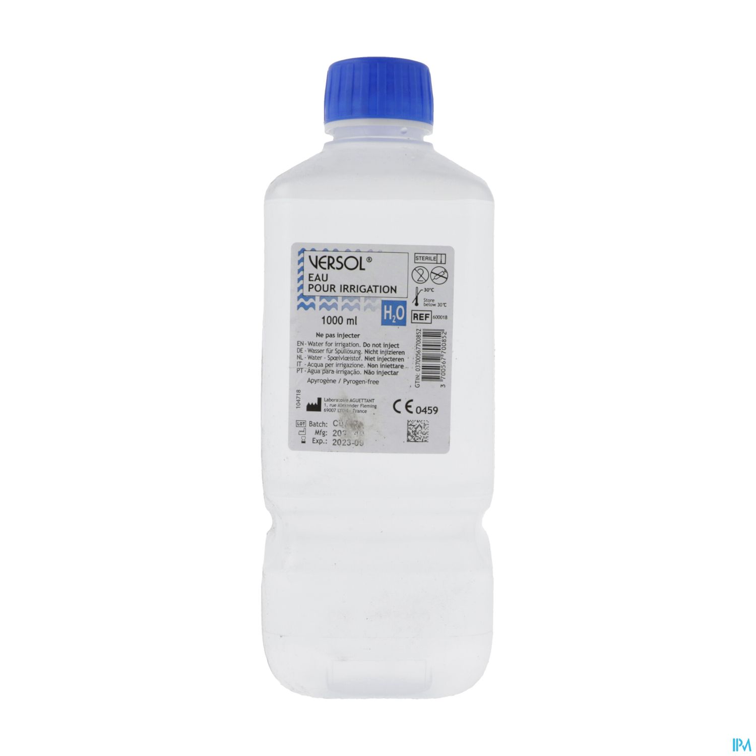 VERSOL EAU STERILE FL 1000ML DM