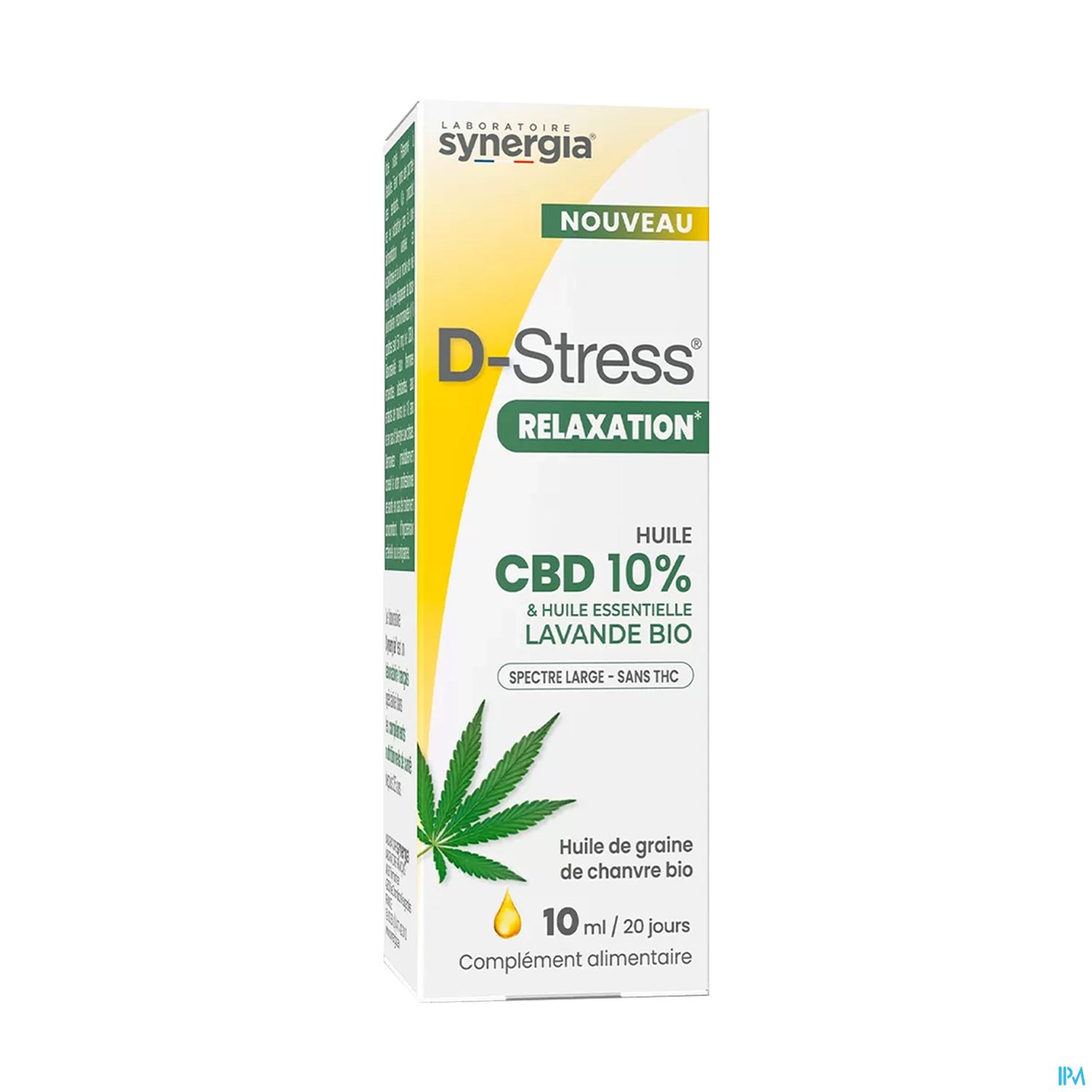 Synergia D Stress Relaxation Huile Cbd 10ml