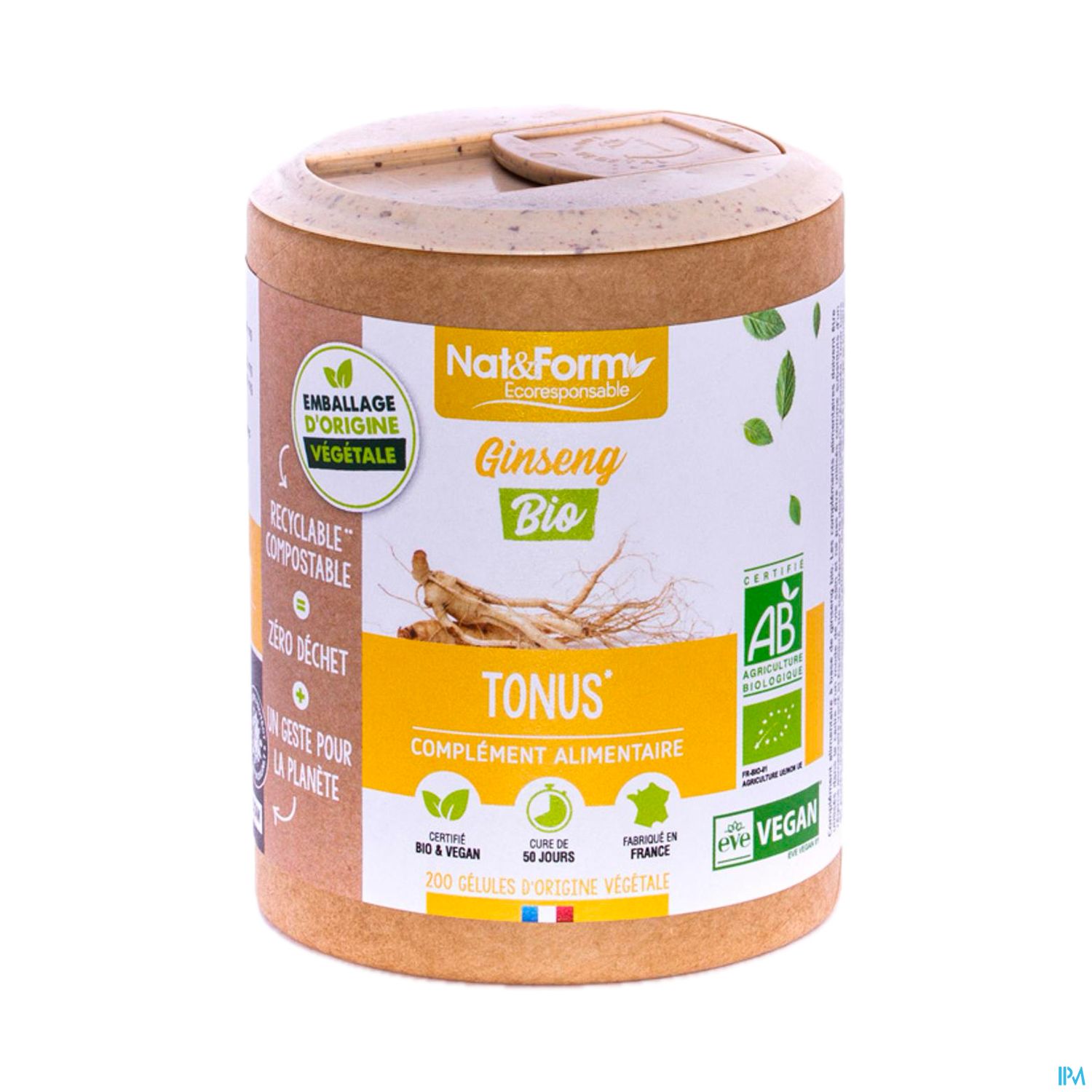 Nat Et Form Ecoresponsable Ginseng Rouge Gelule 60