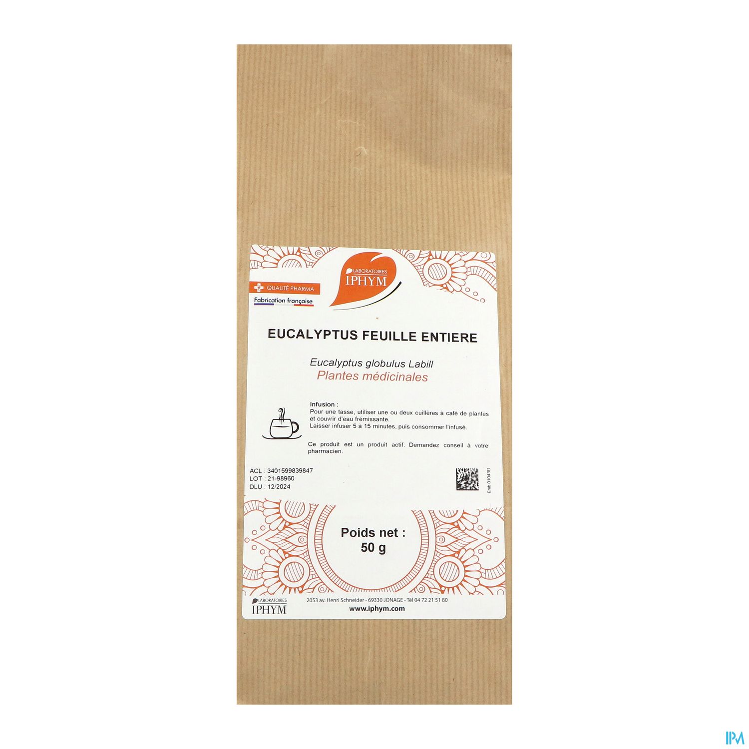 EUCALYPTUS IPHYM FEUILLE ENT 50G