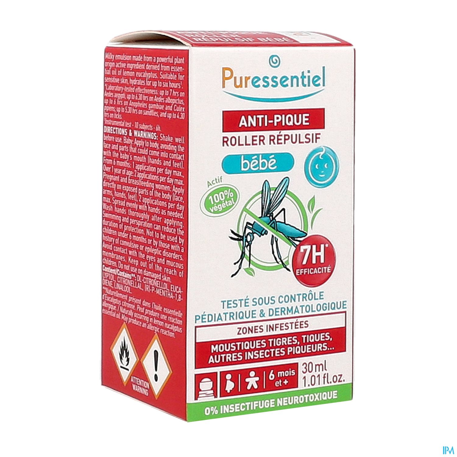 Puressentiel Roller Repulsif Bebe Antipique 30ml