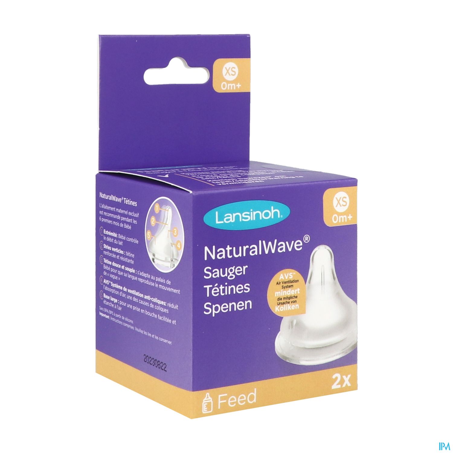 Lansinoh Tetine Natural Wave +0 Mois X2