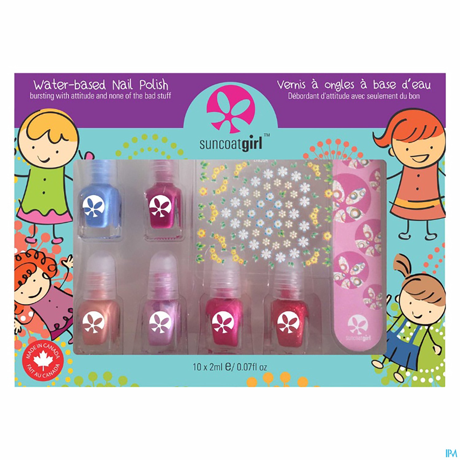 Suncoatgirl Kit Vernis Ongles Mini Mani 2ml X6 + Accessoires