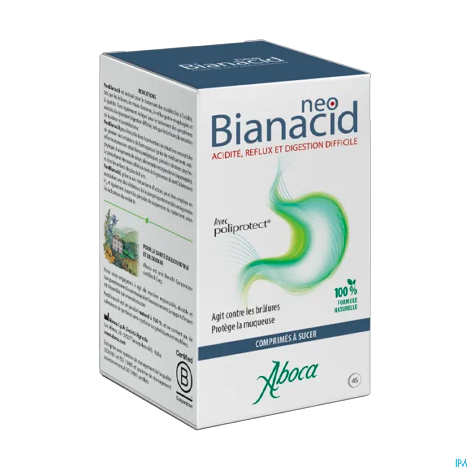Aboca Neobianacid Acidite Reflux Comprime A Croquer 45
