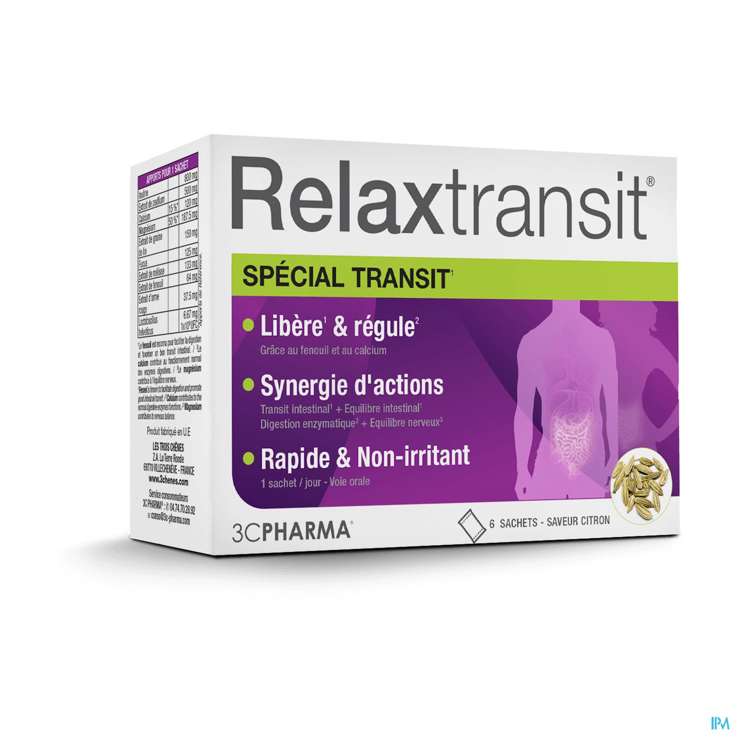3c Pharma Relaxtransit Sachet 6