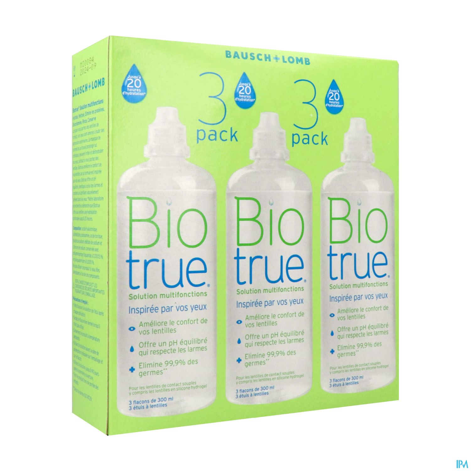 Biotrue Solution Multifonctions 300ml X3