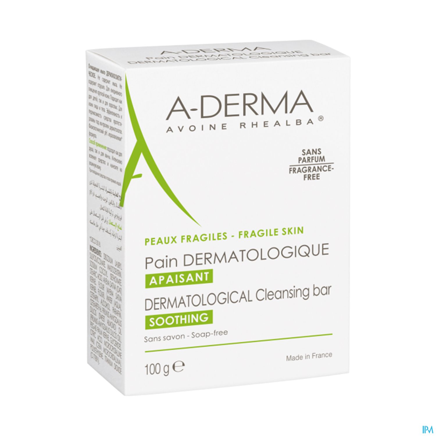 A Derma Pain Dermatologique Apaisant 100g