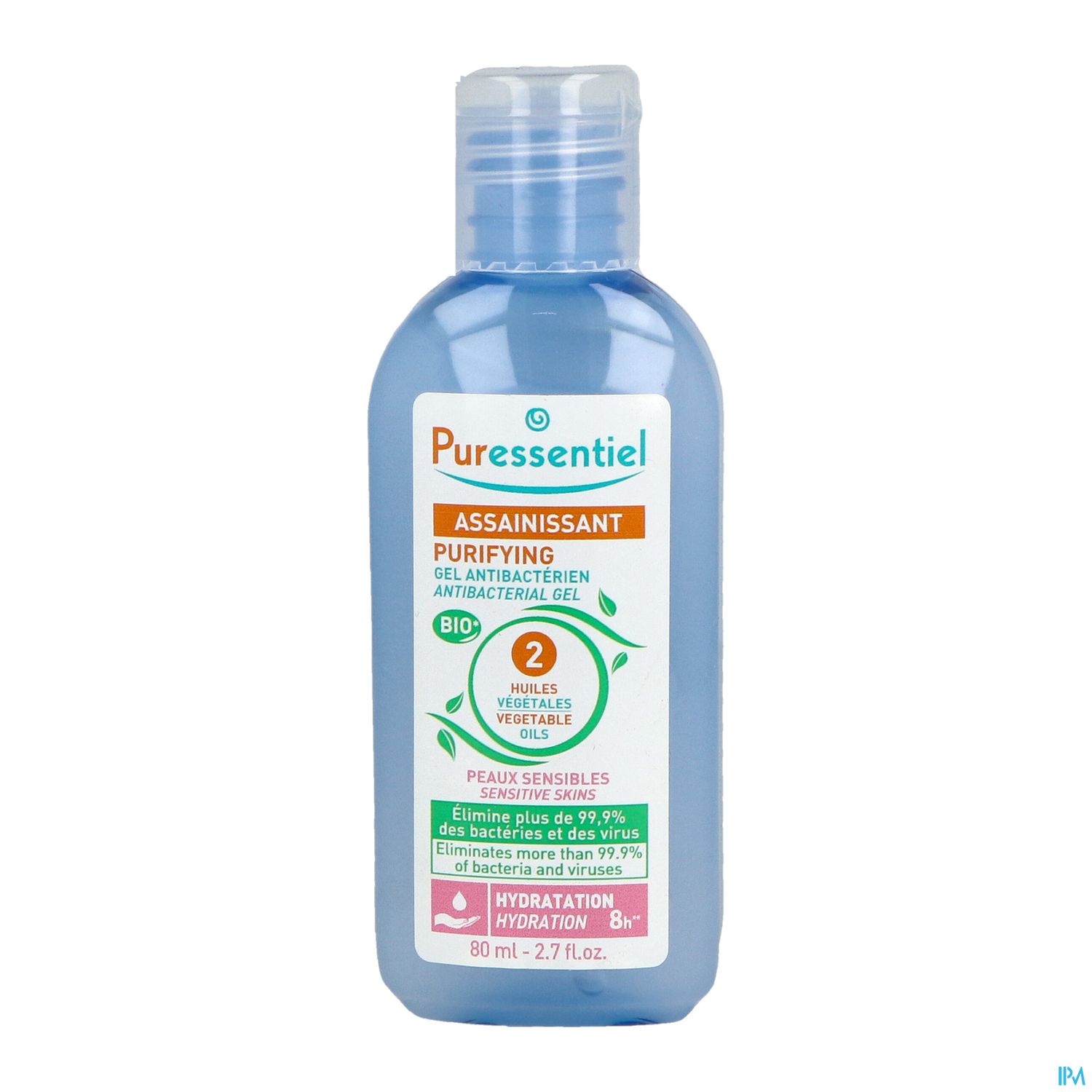 PURESSENTIEL GEL HYDR/ALC SENS80ML