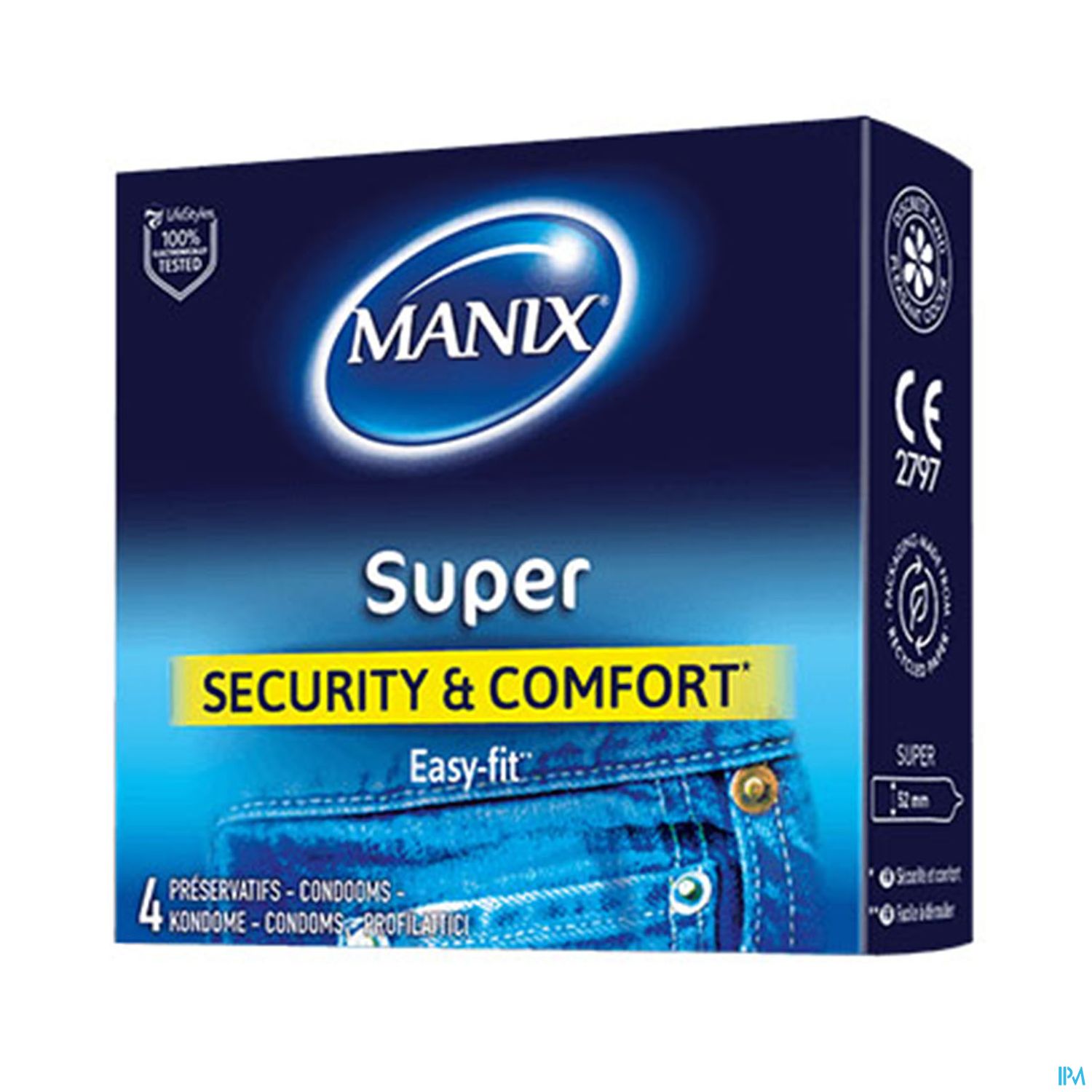 PRESERV MANIX SUPER LUBRIF CART 4
