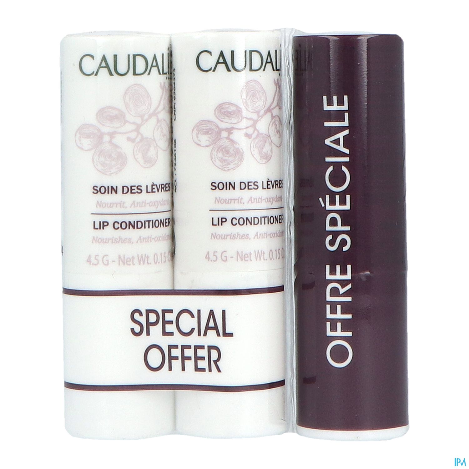Caudalie Corps Trio Soin Levres 3x4,5g