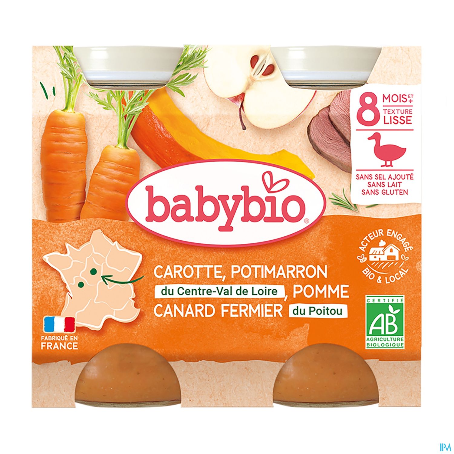BABYBIO MENU LEGU/CANAR FERM2X200G