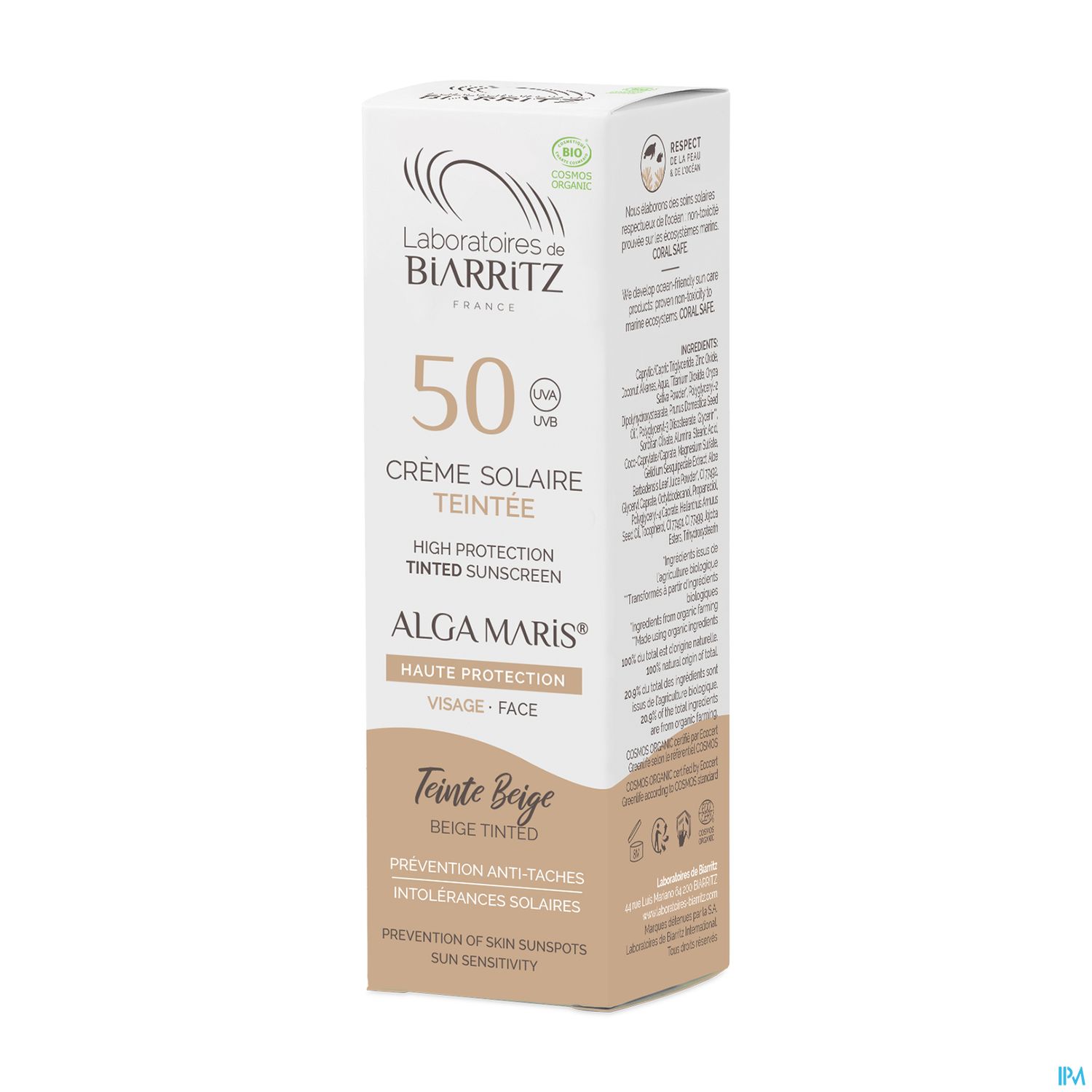 LDBIARRITZ CR SOL TEINT BEIG SPF50