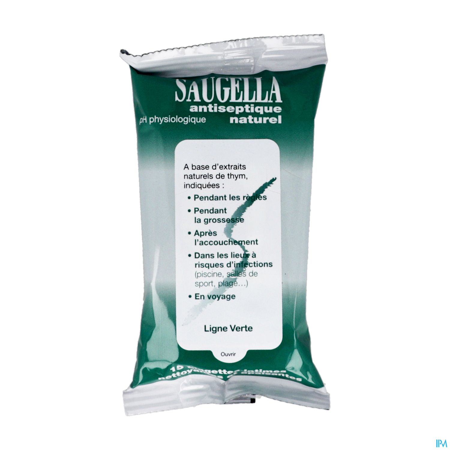 Saugella Antiseptique Lingette Intime 15