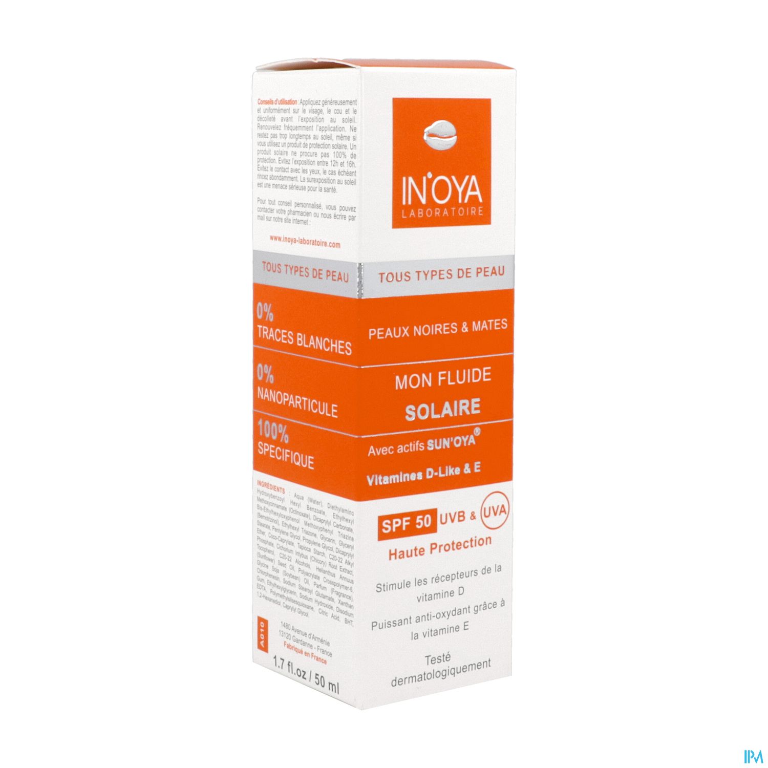 IN'OYA SUN'OYA SPF50 FLUIDE 50ML