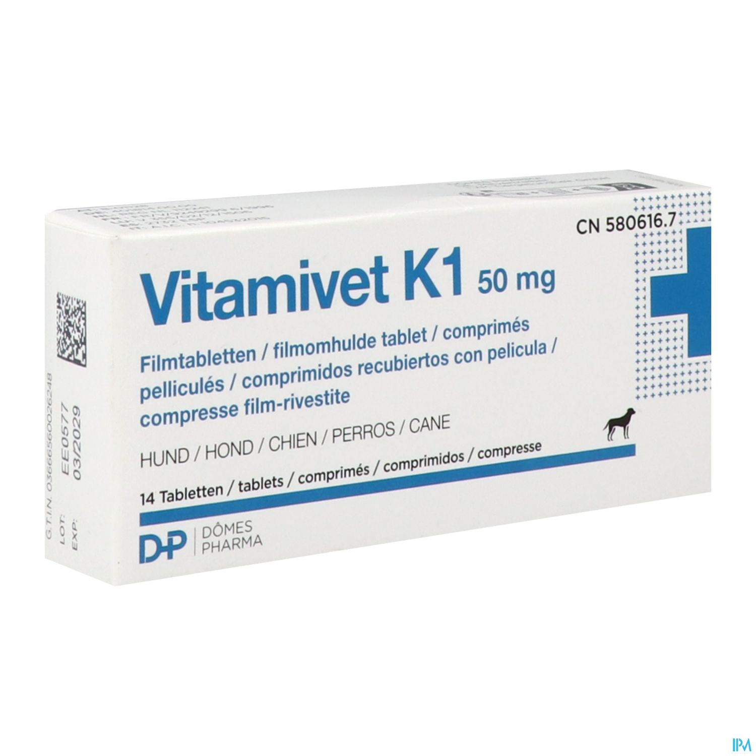 VITAMIVET K1 50MG CPR 14