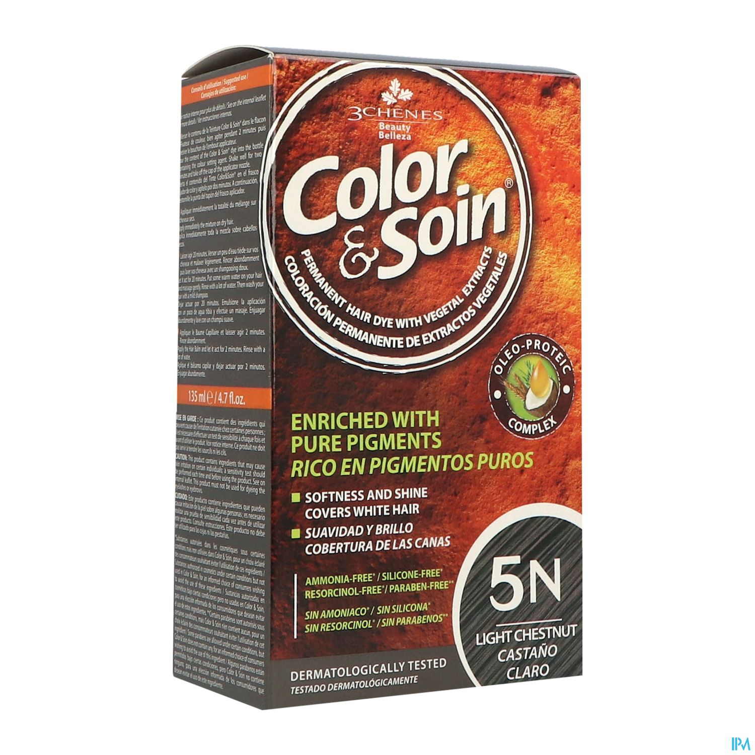 3 CHENES COLOR/SOIN CHAT CLAIR 5N