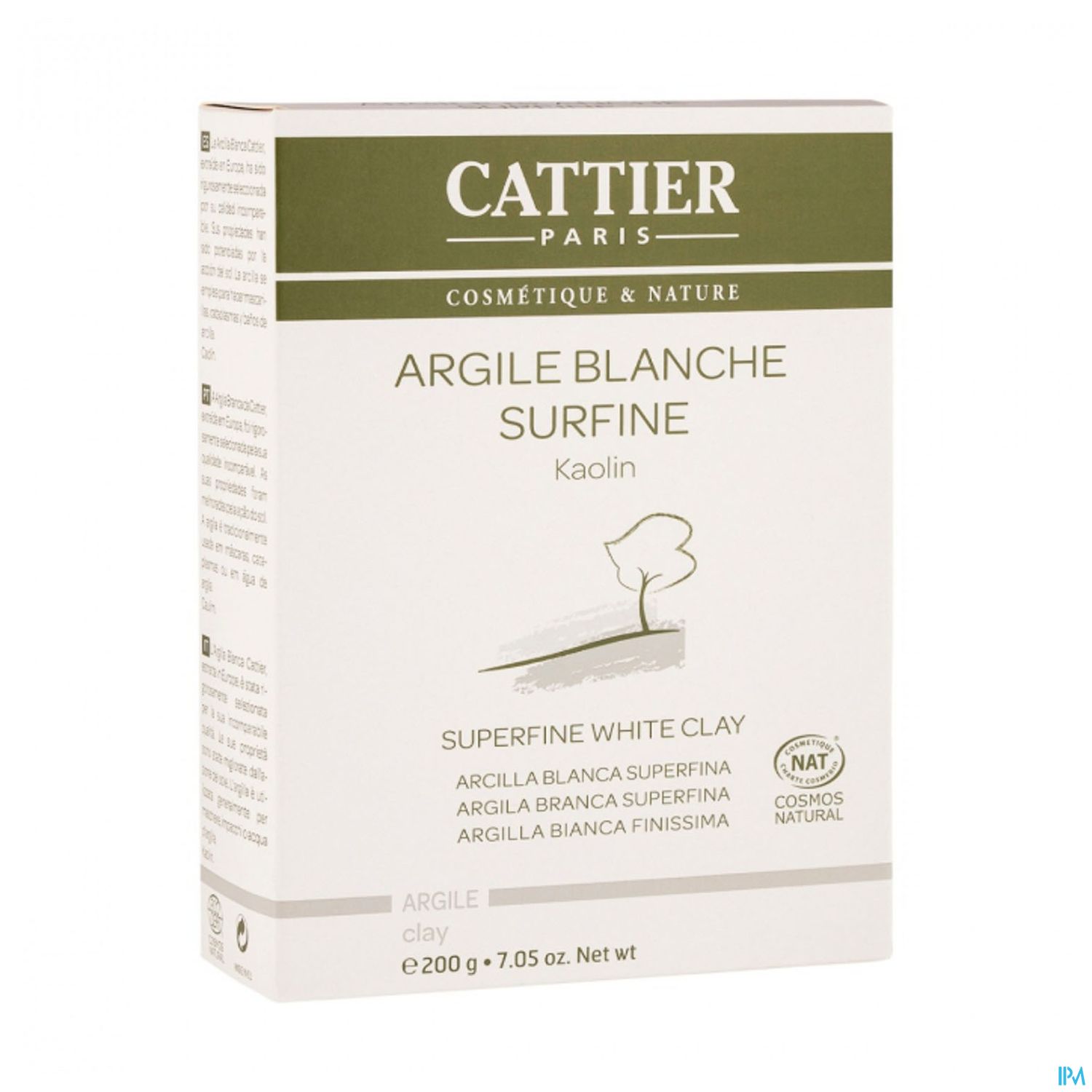 ARGILE CATTIER PDR SURFINE BLCHE B/200G