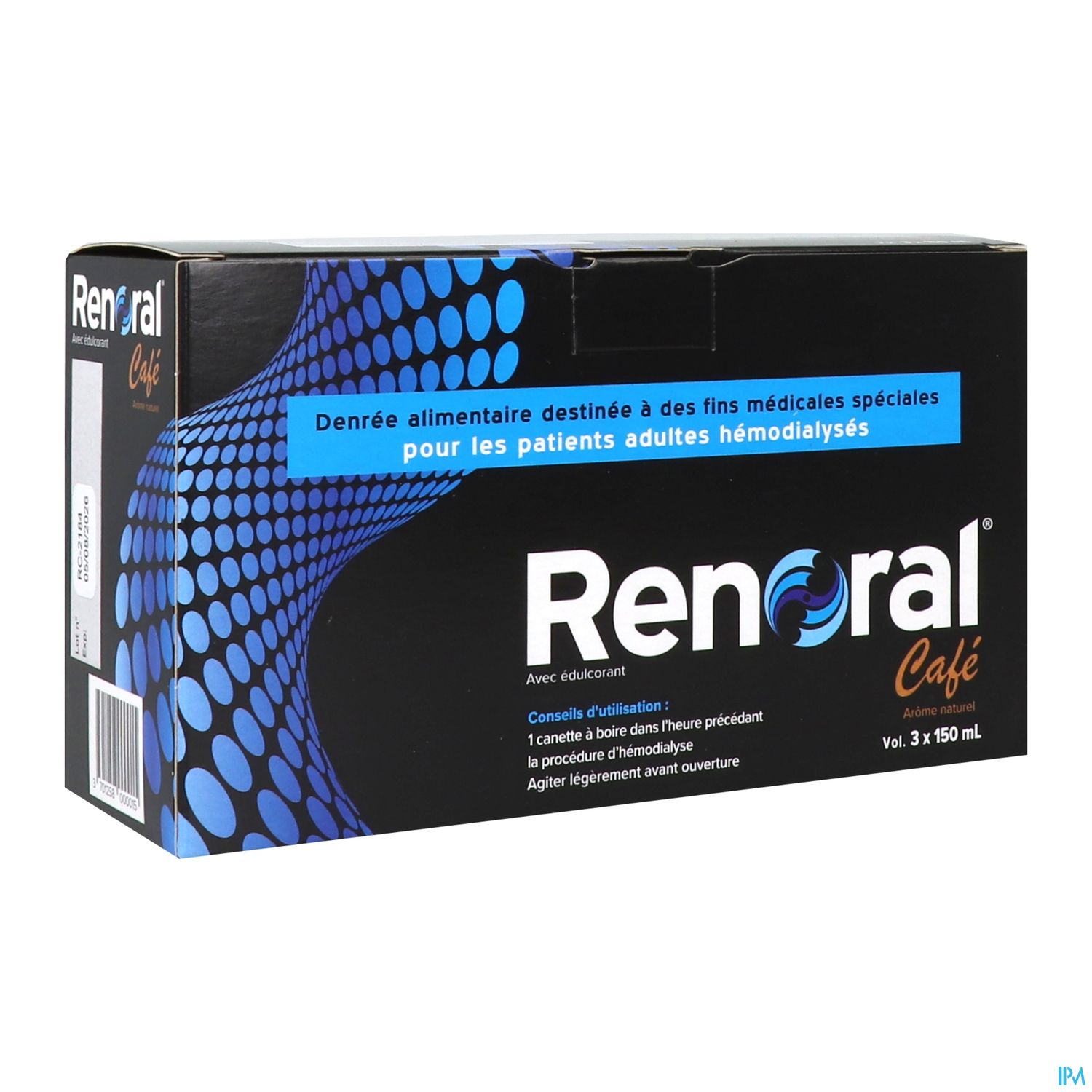 RENORAL CAFE CANETTE 150ML X3