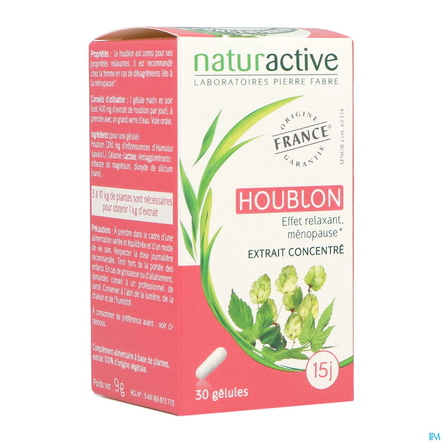 NATURACTIVE HOUBLON GELUL 30