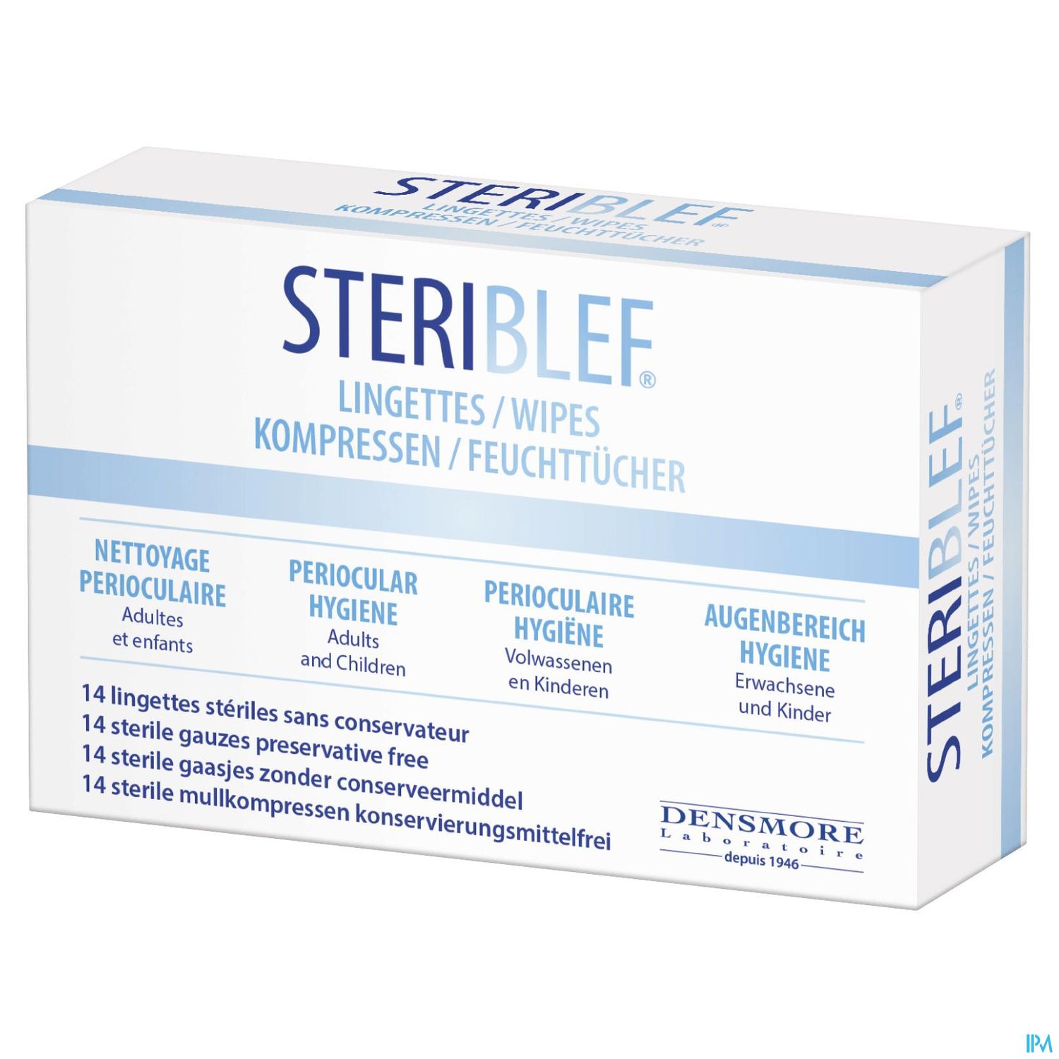 Densmore Steriblef Lingette Perioculaire 14