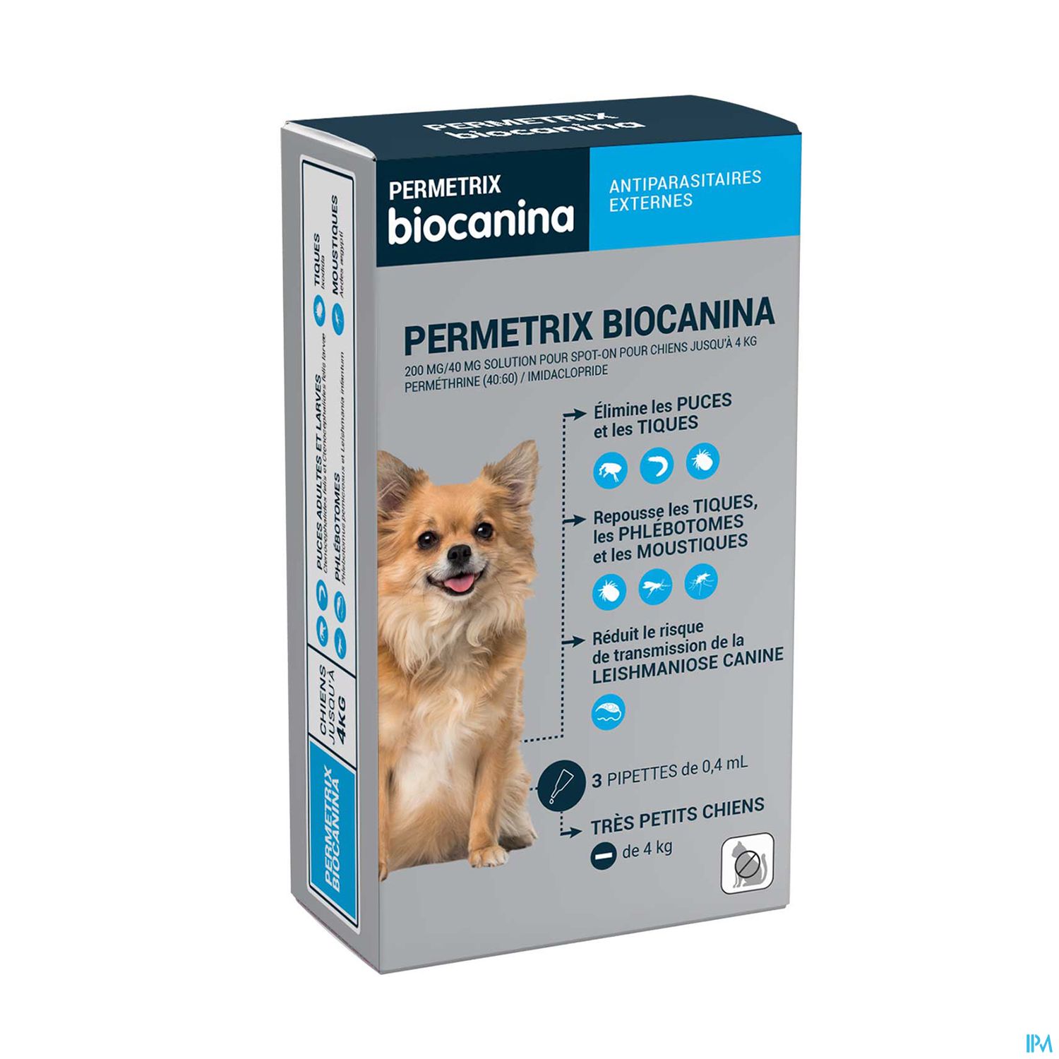Biocanina Permetrix Tres Petit Chien Pipette 3