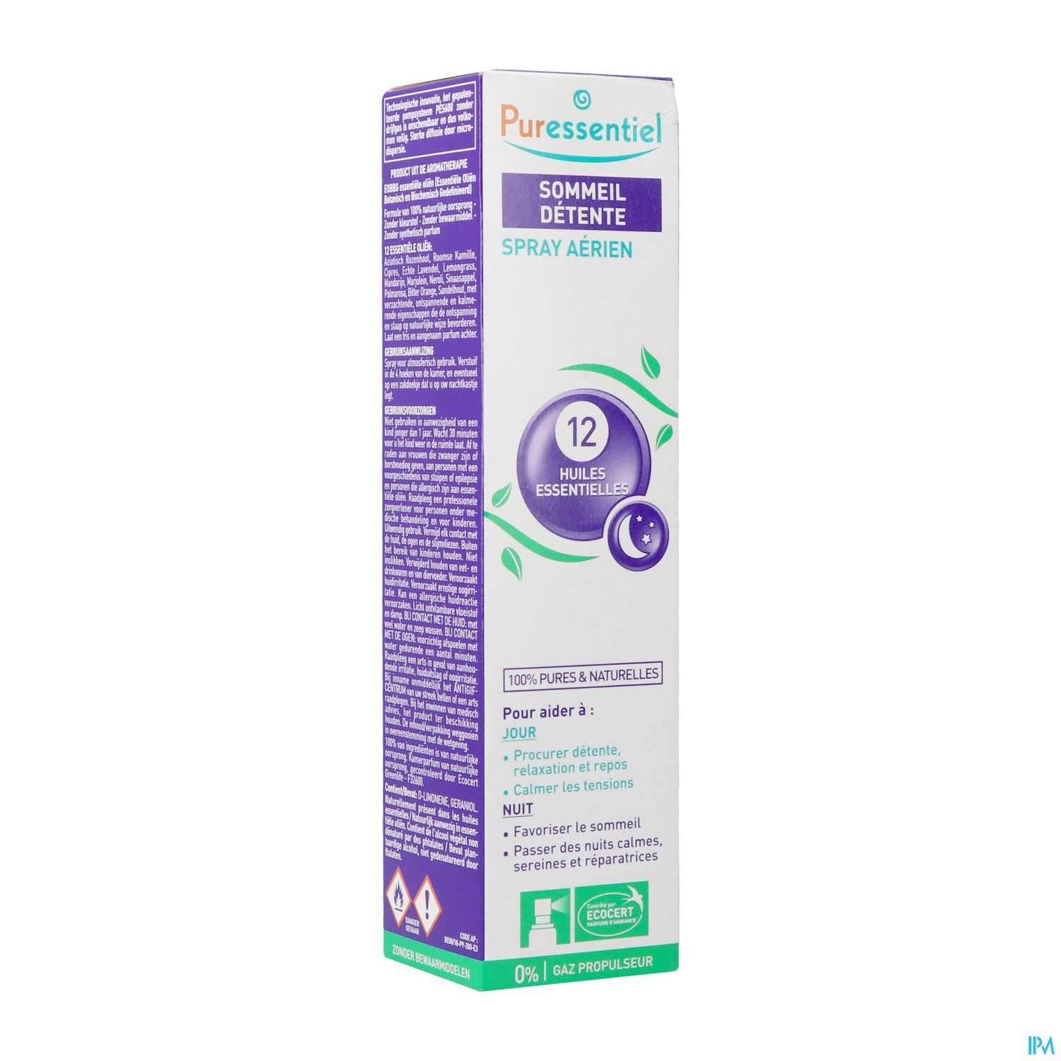 Puressentiel Spray Aerien Sommeil Detente Aux 12he 200ml