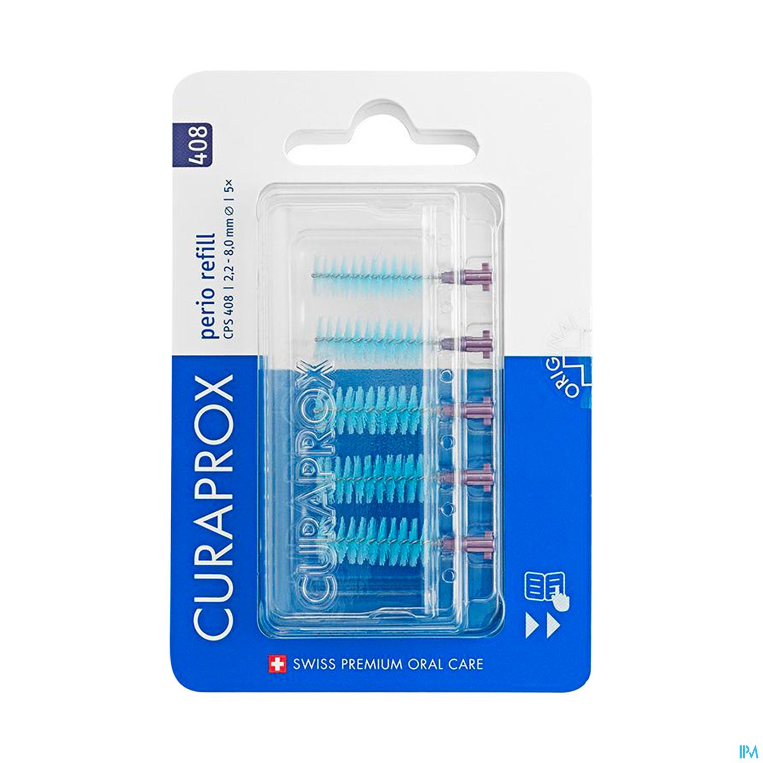 Curaprox Cps 408 Perio Recharge Brossette Interdentaire Violet 5