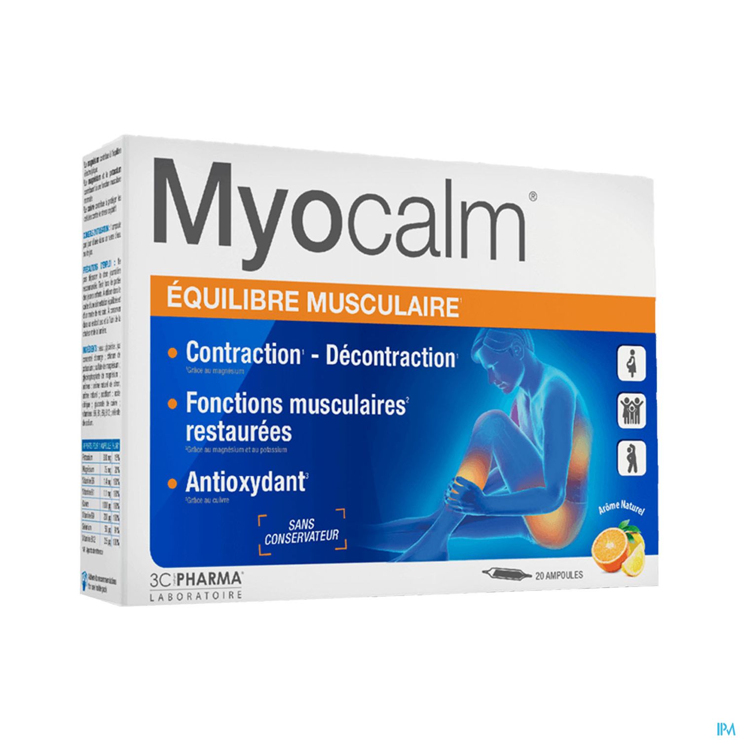 3C PHARMA MYOCALM EQUILIB AMP20