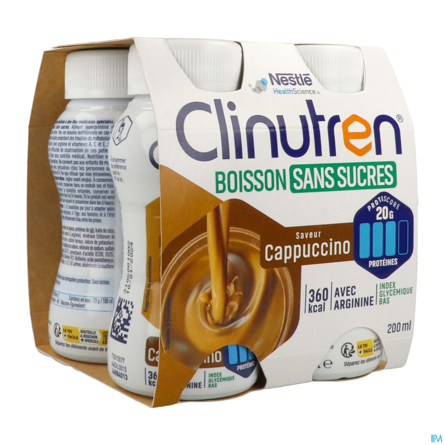 CLINUTREN BOIS S/SUCRE CAPPU 200X4 — Pharmacie Européenne 24/24 by Nexum