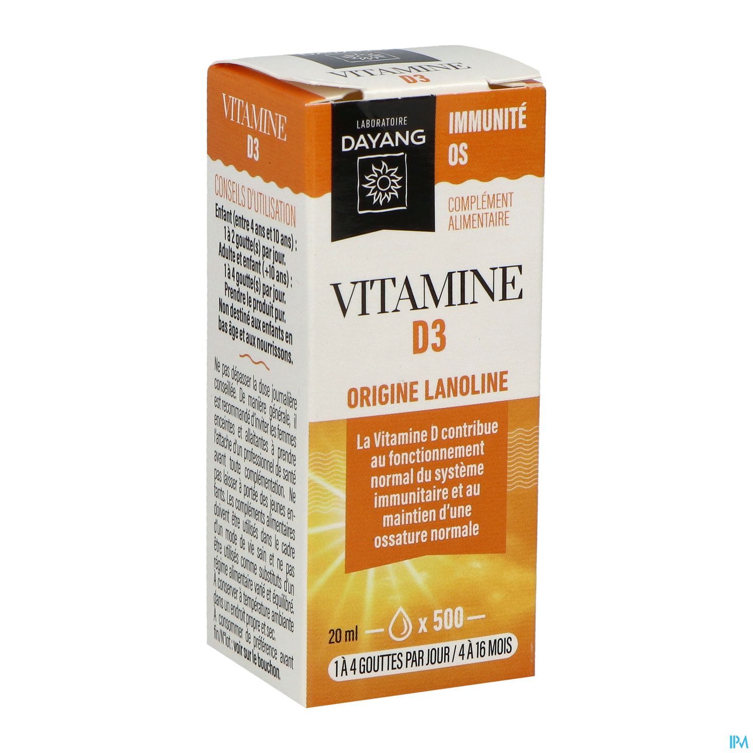DAYANG VITAMINE D3 GTT BUV 20ML