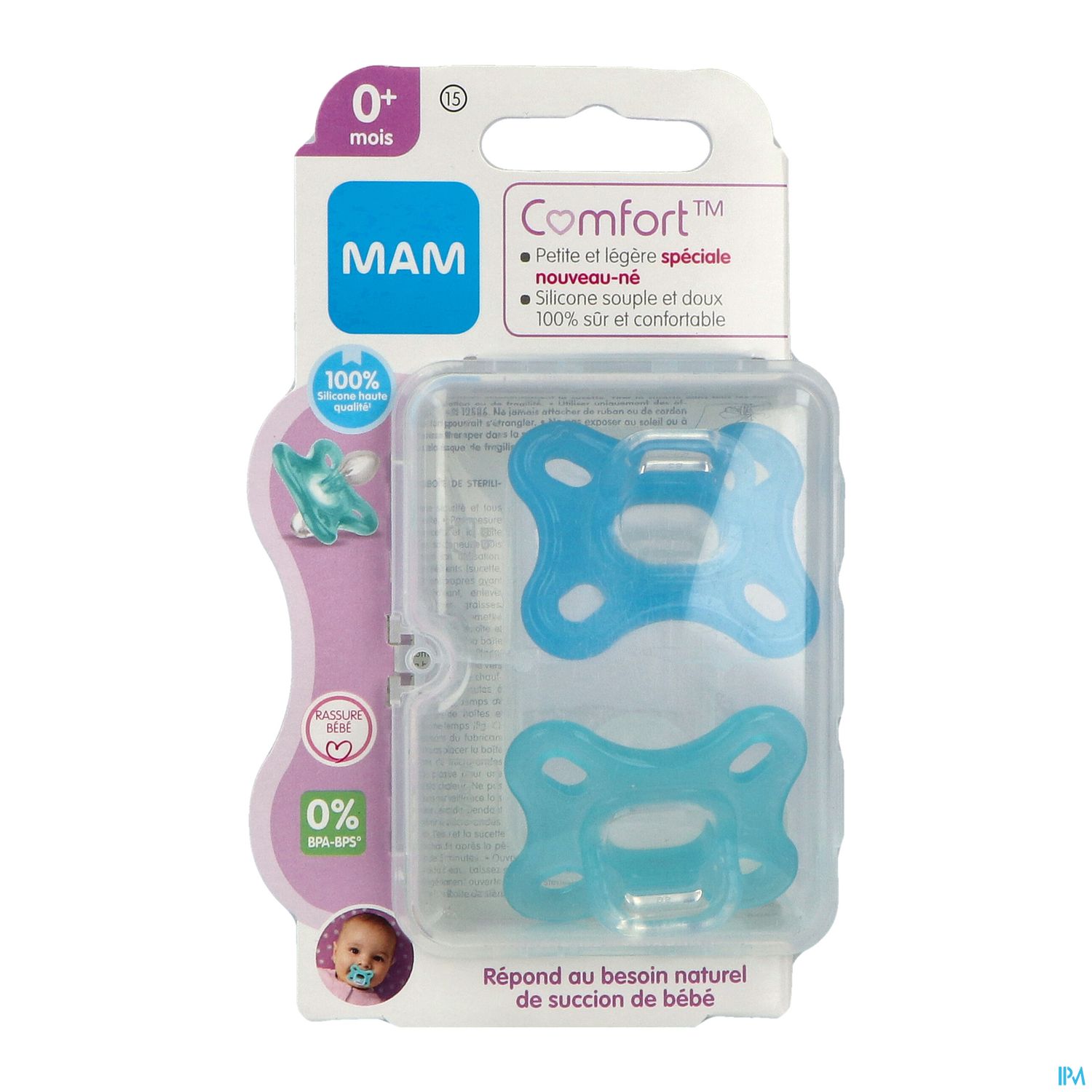 0+ COMFORT BLEU MAM NOUVEAU NE