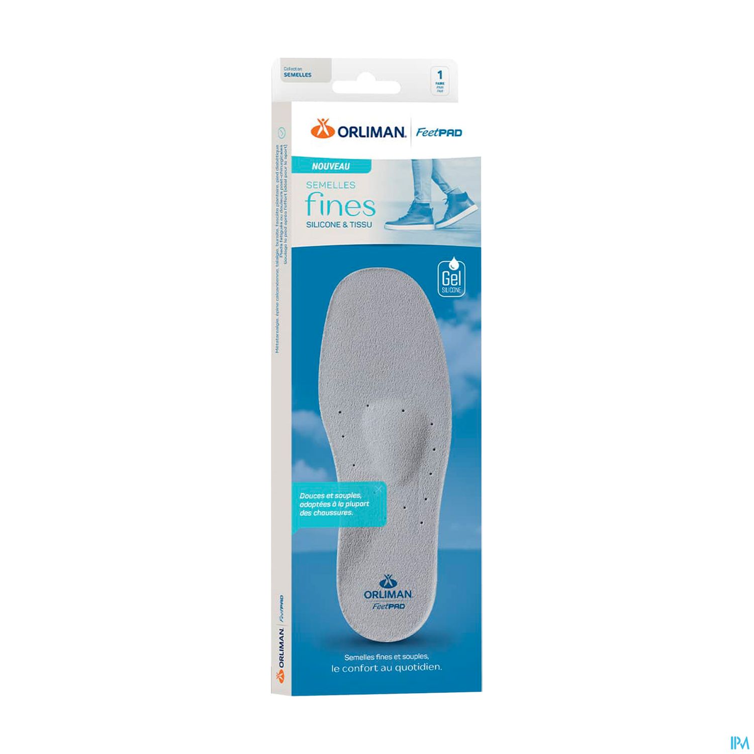 Orliman Feetpad Semelle Fines En Silicone Et Tissu P37/38