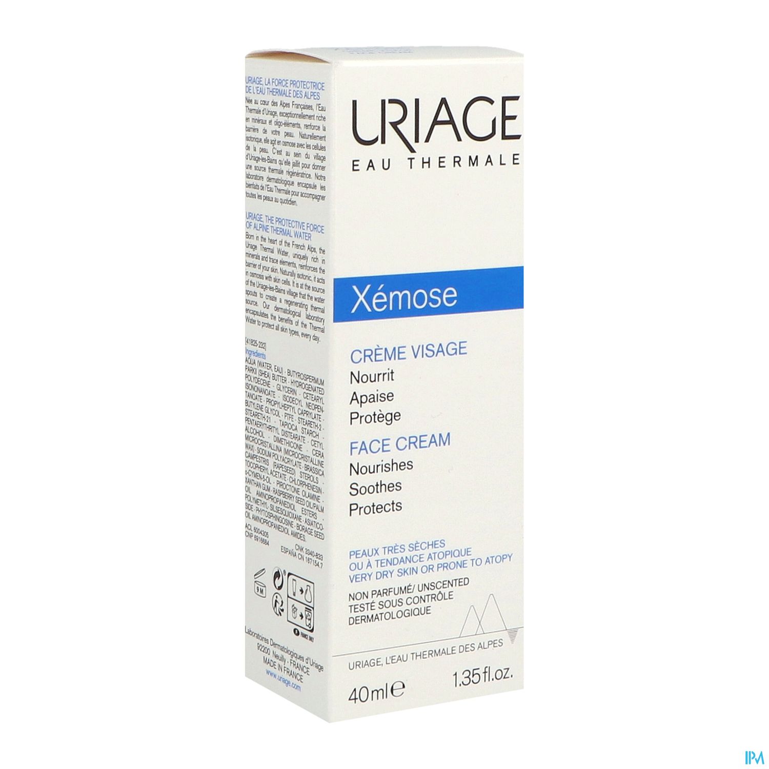 Uriage Xemose Creme Visage Nf Tube 40ml