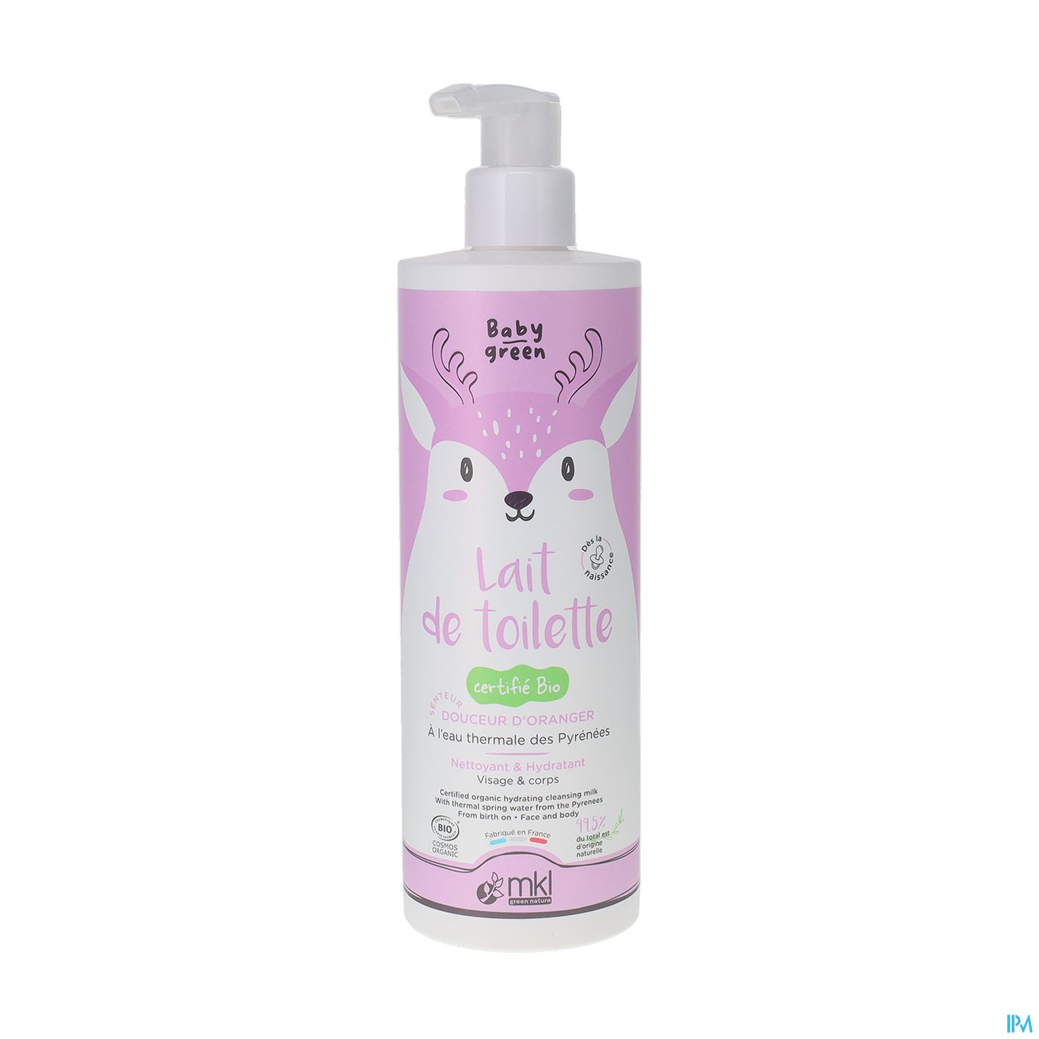Mkl Green Nature Baby Green Lait De Toilette Bio 400ml