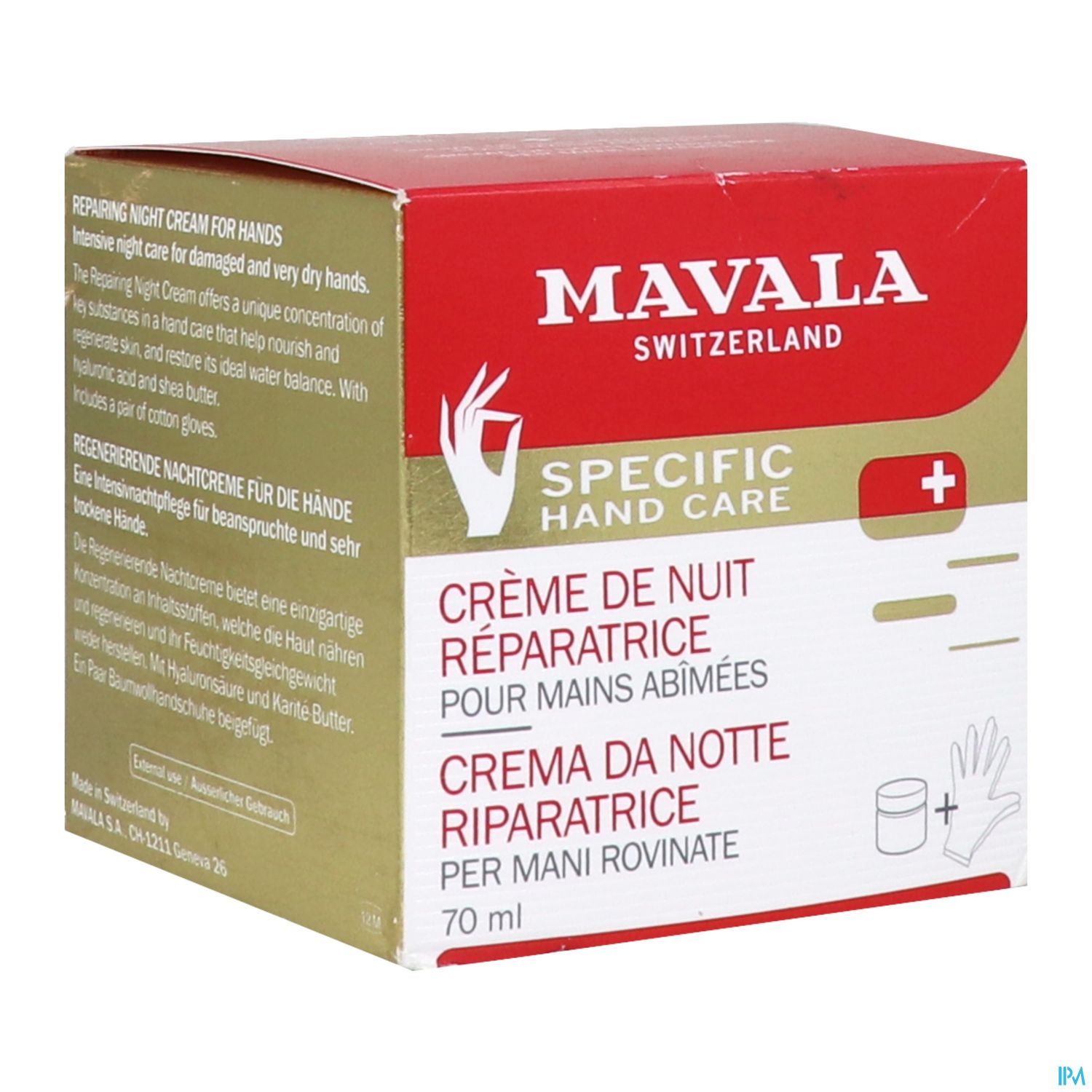 MAVALA CREME NUIT REPAR MAINS 70ML