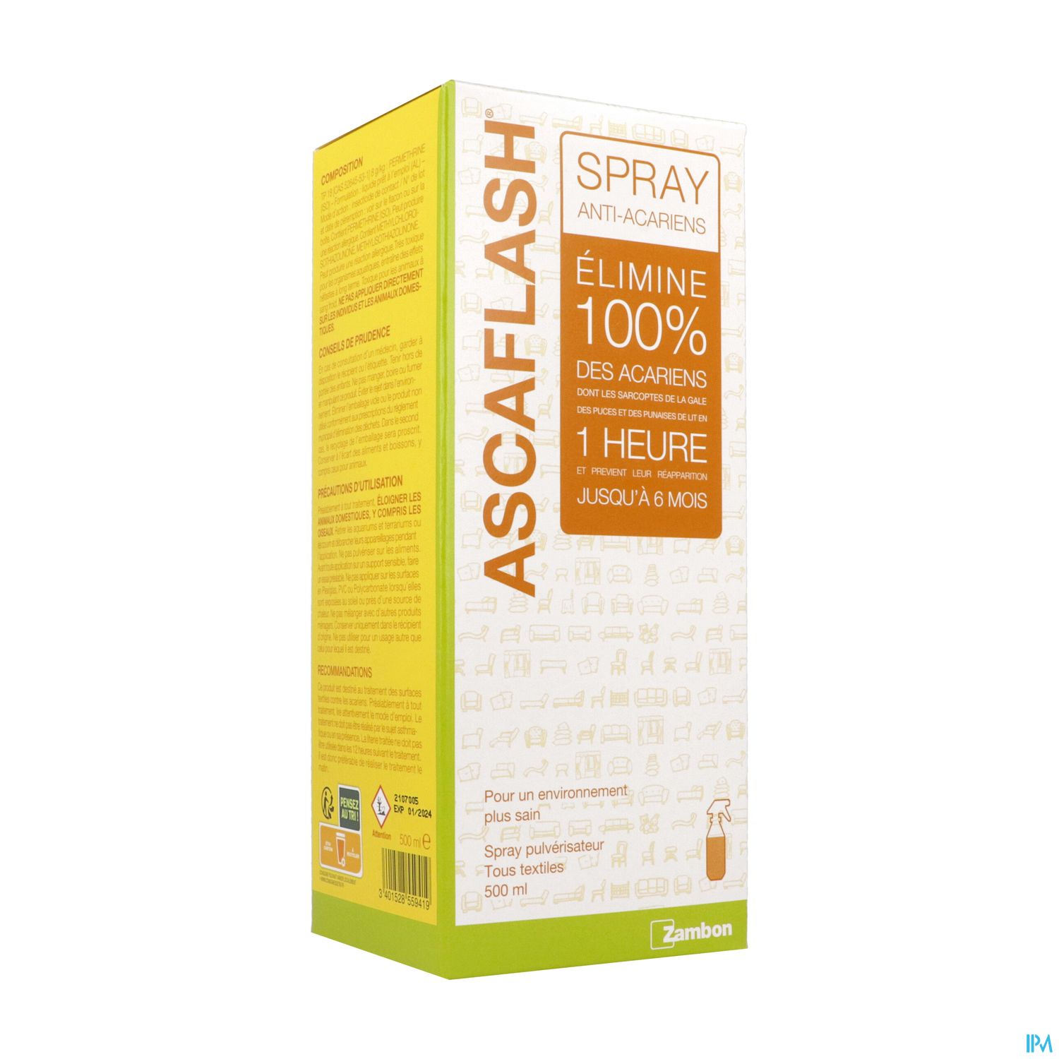 Ascaflash Spray Antiacariens 500ml