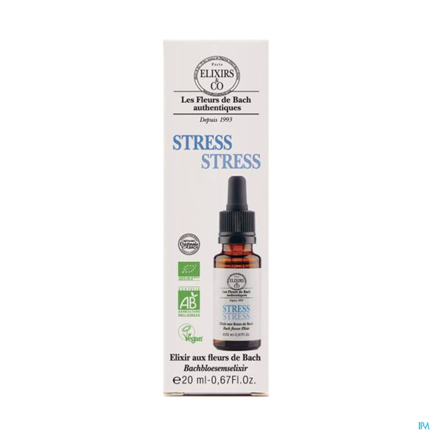 Elixirs Co Les Fleurs De Bach Stress Bio Gouttes 20ml