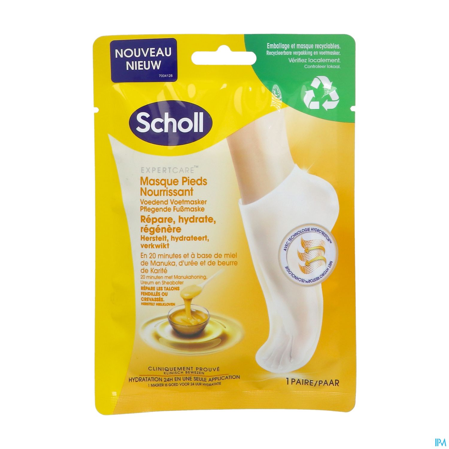 SCHOLL MASQUE PIEDS MIEL DE MANUKA