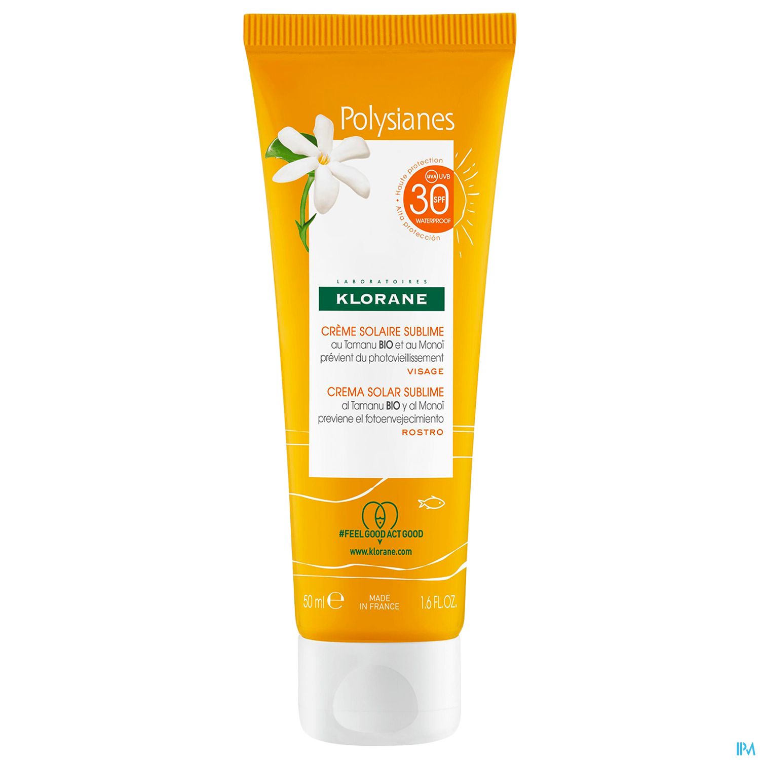 Klorane Polysianes Creme Solaire Sublime Spf30 50ml