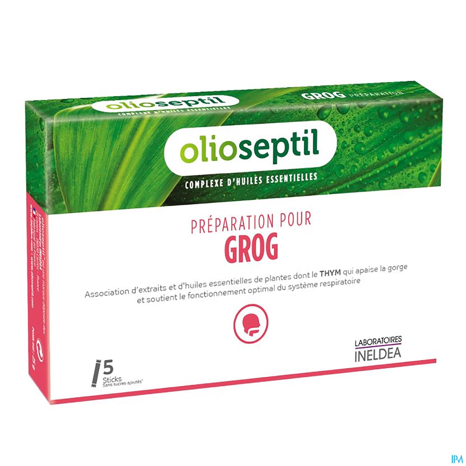 Ineldea Olioseptil Preparation Pour Grog Stick 5g X5