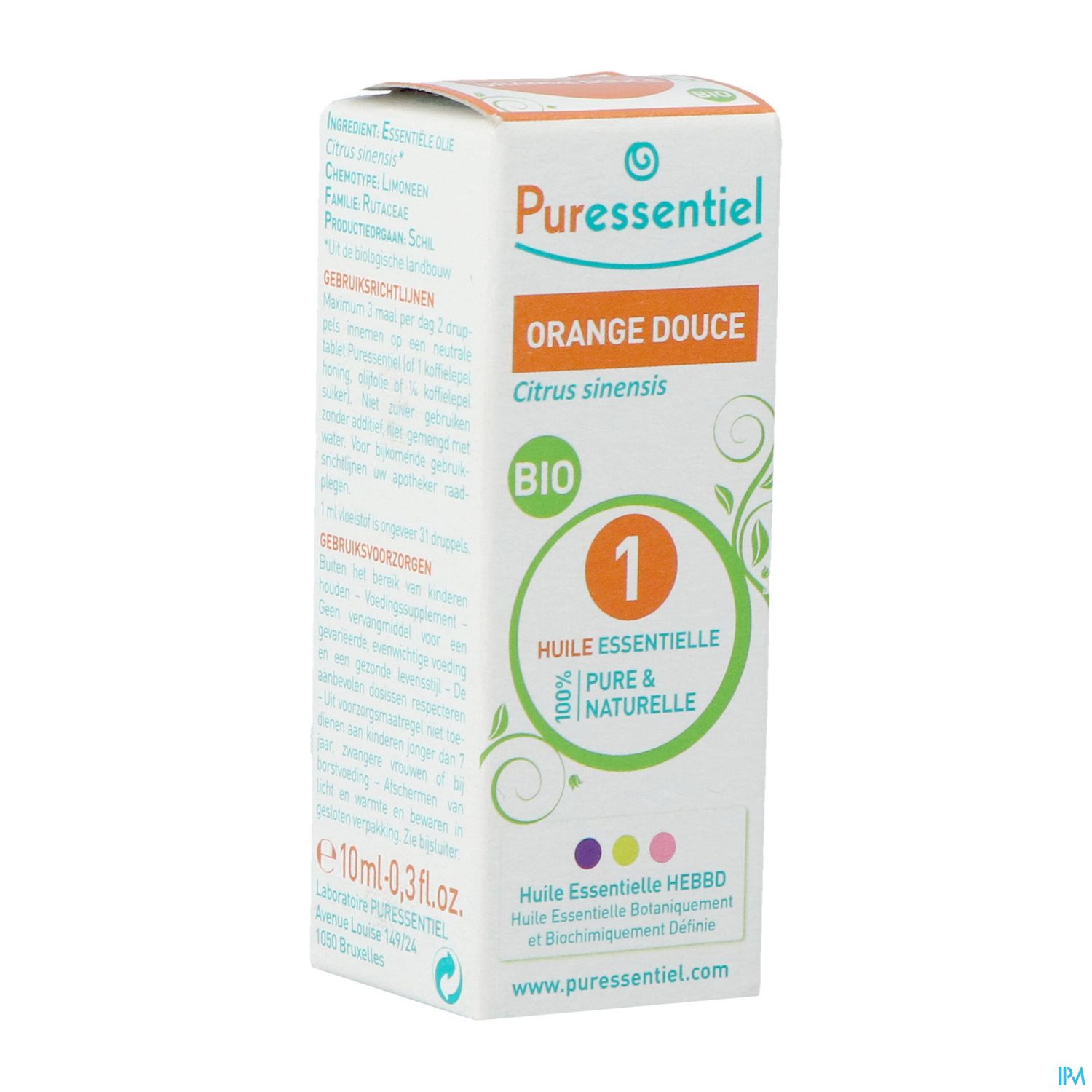 Puressentiel Huile Essentielle Orange Douce Bio 10ml