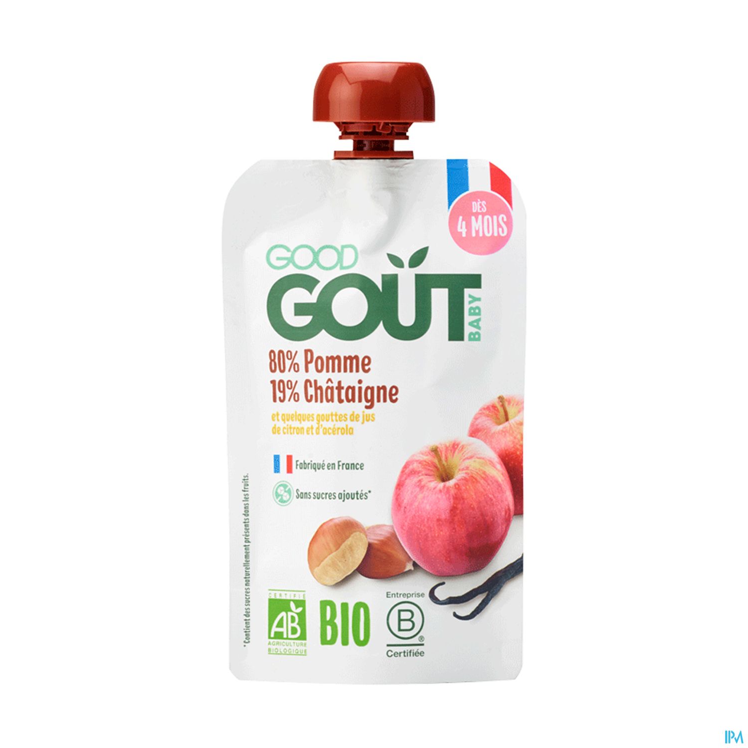 GOODGOUT POMME/CHATAIGNE 120G